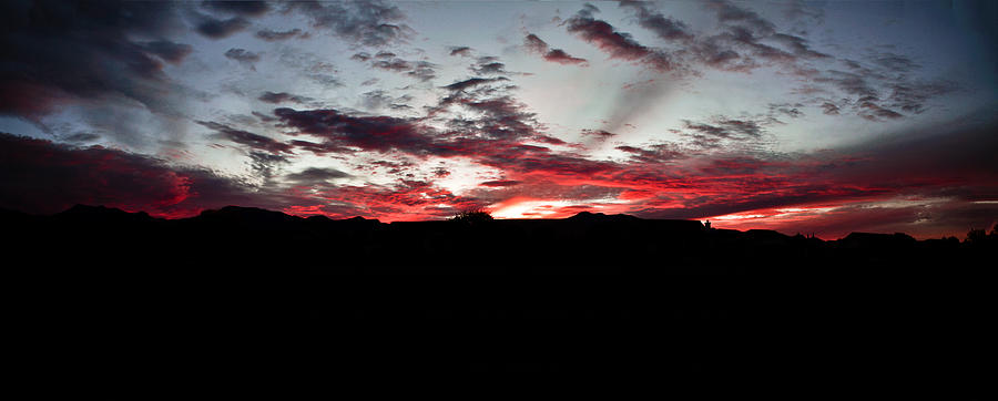 Desert sunset Photograph by Matthieu Russell