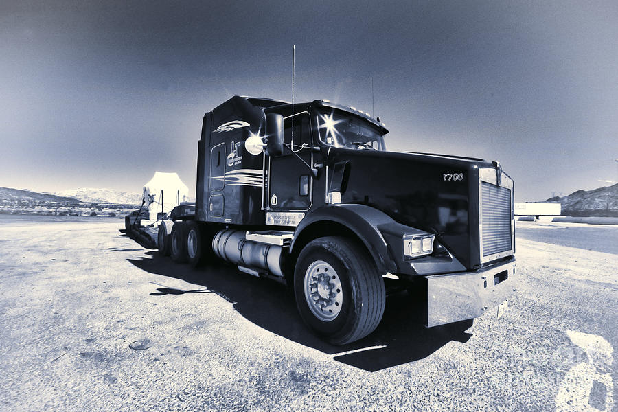 Desert Trucking Photograph by Rob Hawkins - Fine Art America