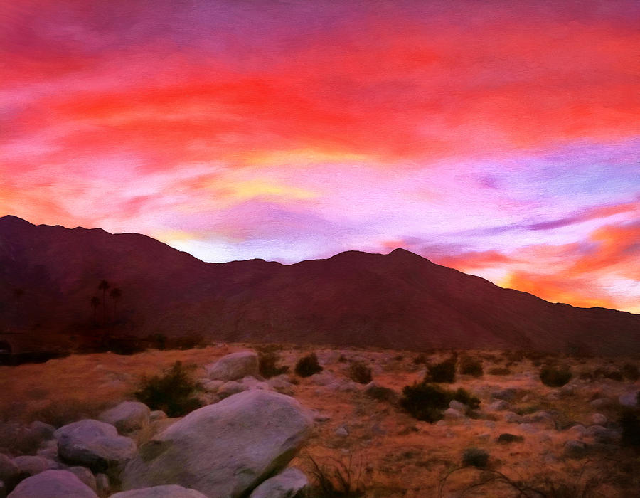 Desert Twilight Painting by Michael Pickett