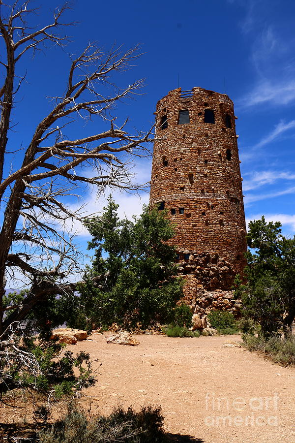 Desert View Watchtower - South Rim Grand Canyon Photograph by Christiane Schulze Art And Photography
