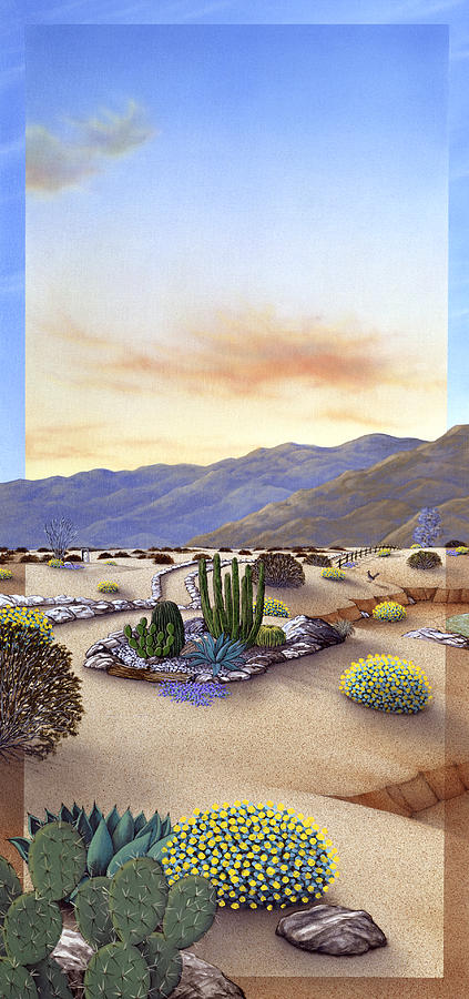 Desert Vista #1 Painting by Snake Jagger