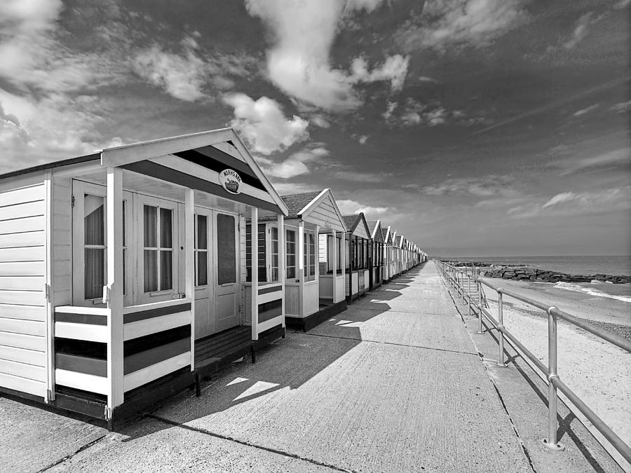 Deserted Beach Huts Photograph by Gill Billington