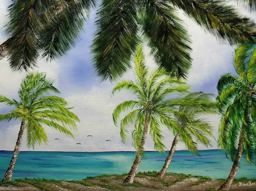 Beach Painting - Deserted by Don Bowling