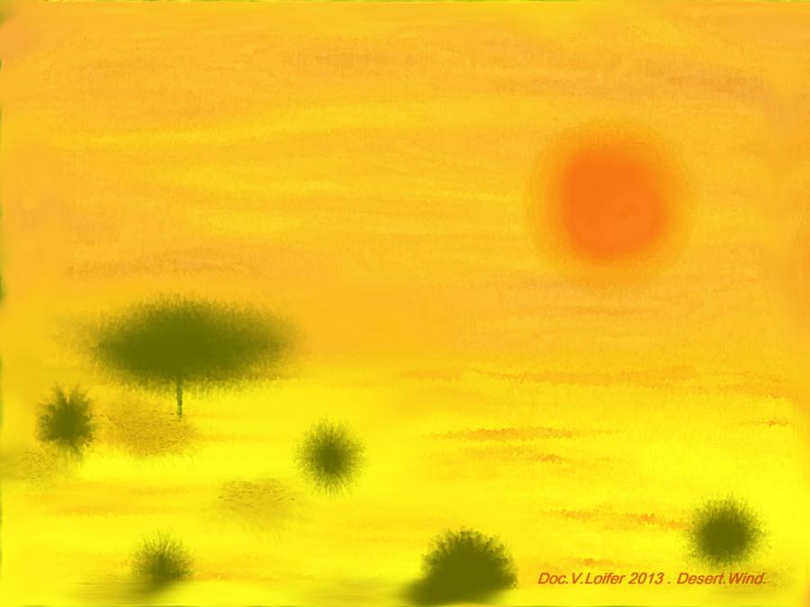 Desert.Wind Digital Art by Dr Loifer Vladimir