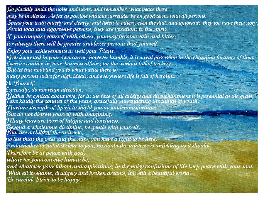 Desiderata Painting by Conor Murphy