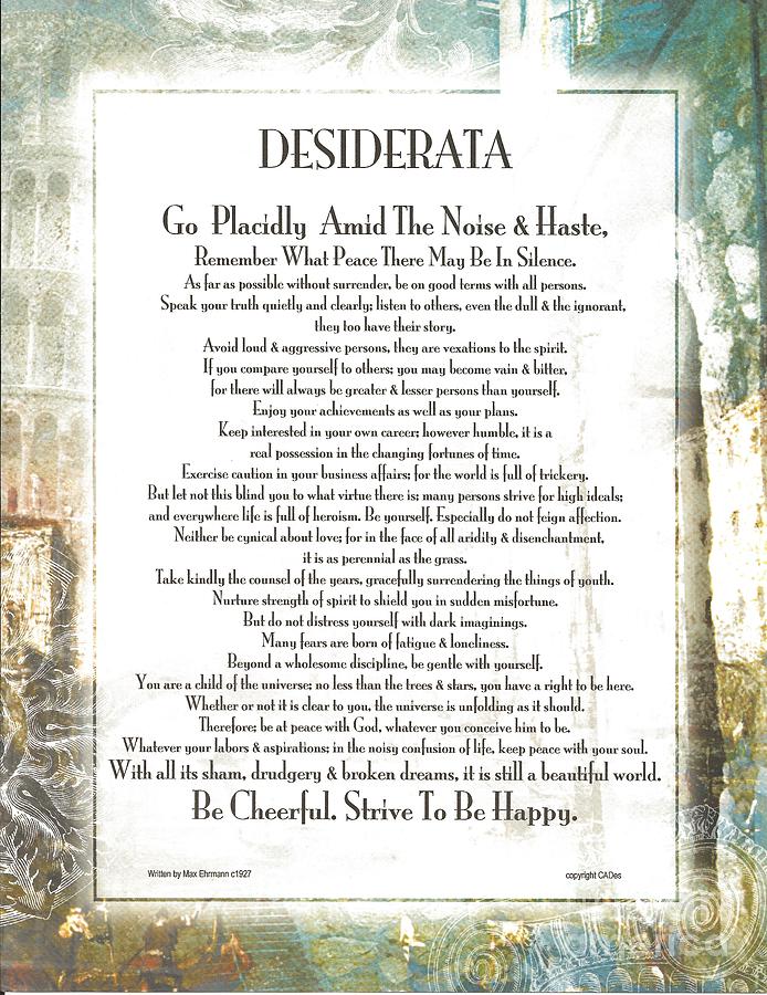 Christmas Mixed Media - Desiderata on The Piazza by Desiderata Gallery