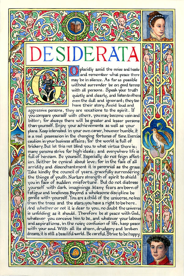 Desiderata Painting by Tania Crossingham - Fine Art America