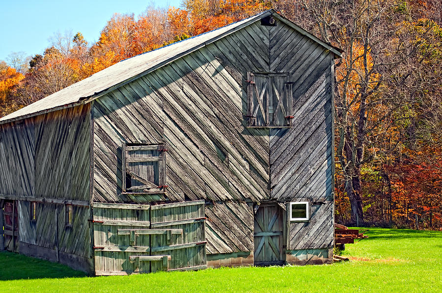 Fall Photograph - Designer Barn 2 by Steve Harrington