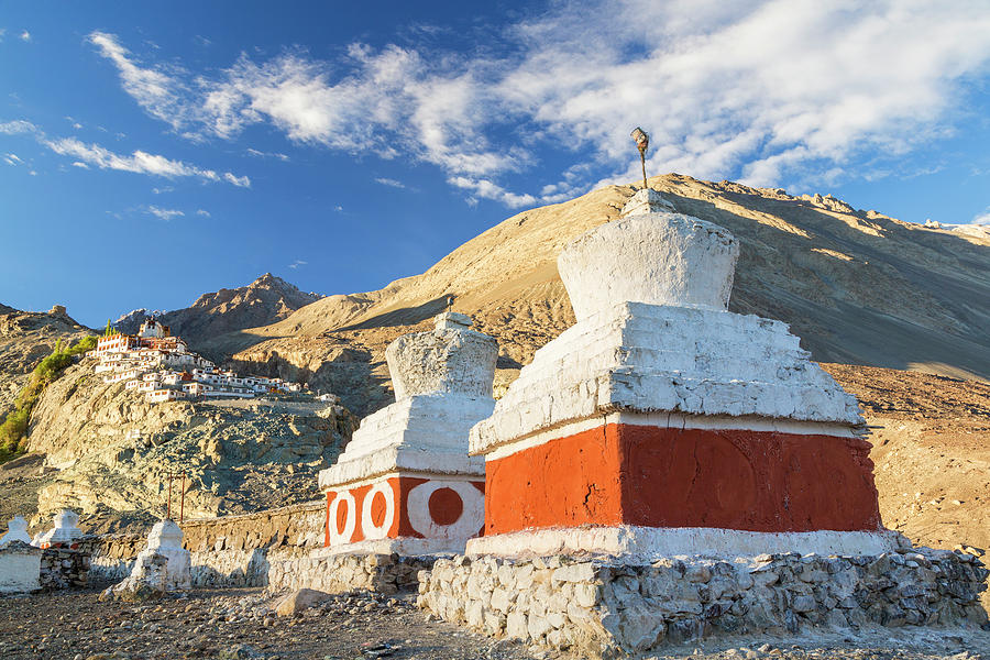 Landscape Photograph - Deskit Monastery, Ladakh, India by Peter Adams