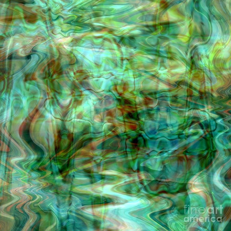 Waves Of Aqua Abstract Art Photograph