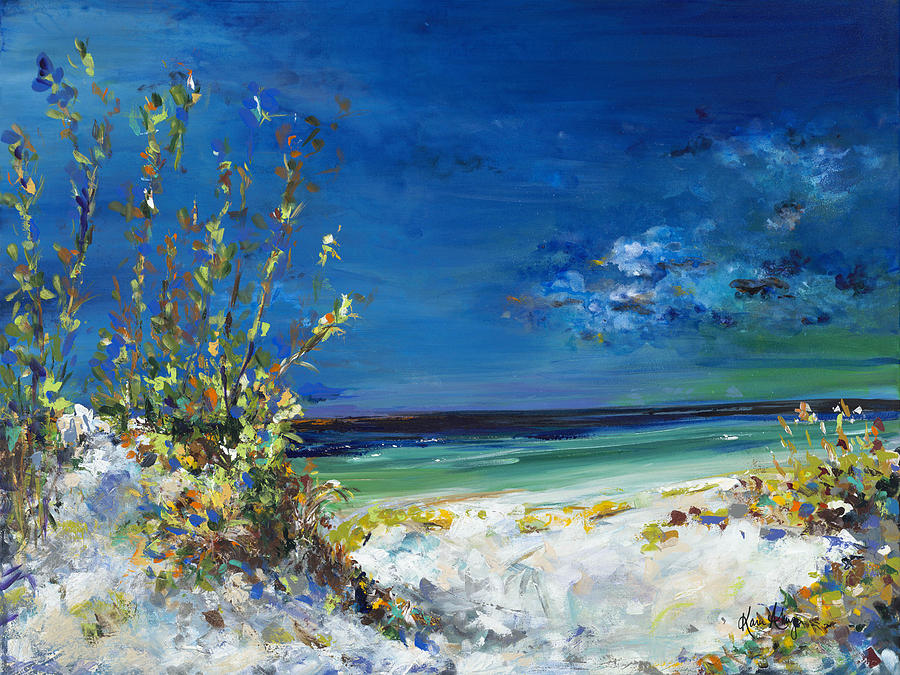 Destiny by the Beach Painting by Karen Ahuja