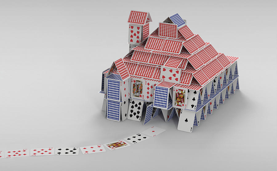 Detached House Of Cards Photograph by Ikon Images