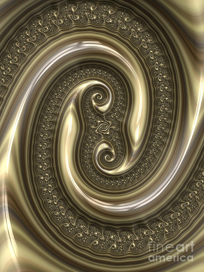 Detail From Repousse In Bronze Digital Art