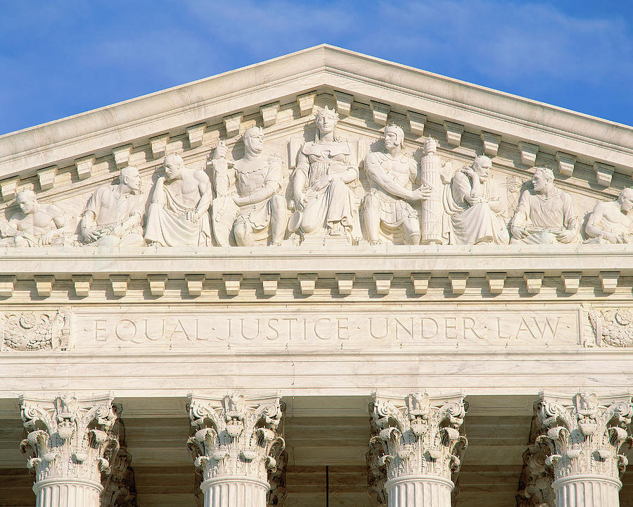 Architecture Photograph - Detail From Supreme Court Building by Panoramic Images