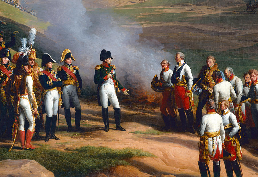 Male Photograph - Detail From The Surrender Of Ulm, 20th October, 1805 - Napoleon And The Austrian Generals, 1815 Oil by Charles Thevenin