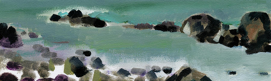 Pier Painting - Detail from The Three Sisters version1 by Catherine Considine