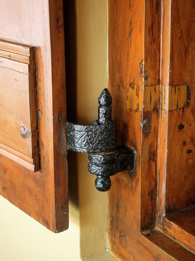 Color Image Photograph - Detail Of 17th C. Metal Hardware Still by Panoramic Images