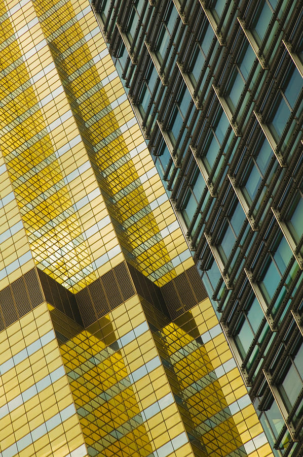 Architecture Photograph - Detail Of A Building, Pudong, Shanghai by Panoramic Images