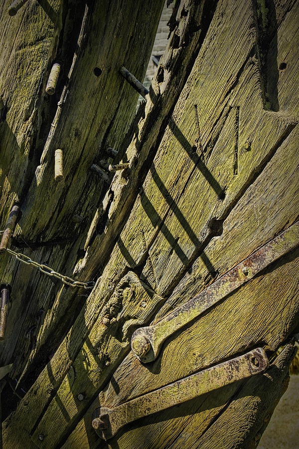 Detail of a Part of an Old Wrecked Ship Photograph by Randall Nyhof