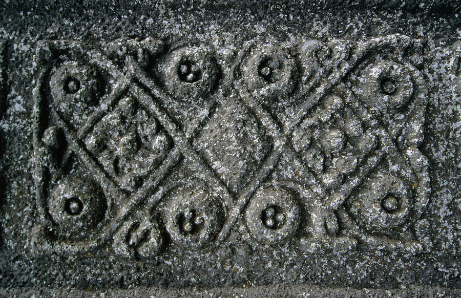 Detail Of Mcleans Stonecross At Iona Photograph by Martin Moos Detail Of Mcleans Stonecross At Iona Photograph by Martin Moos