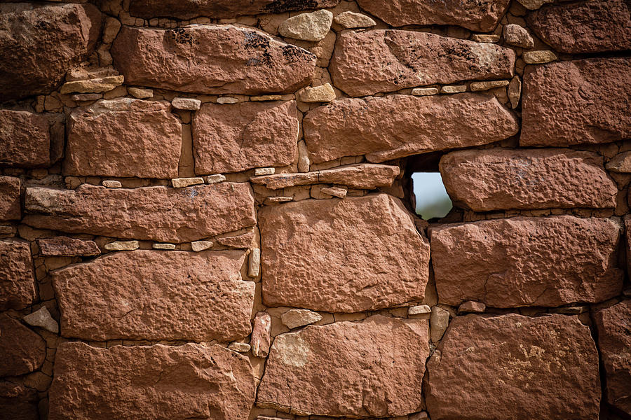 Architecture Photograph - Detail Of Ruin Wall In Hovenweep by Mountain Girl Photography