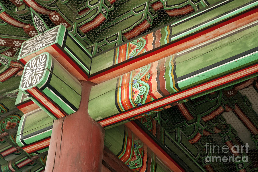 Detail Of Temple In Seoul South Korea Photograph by JM Travel Photography