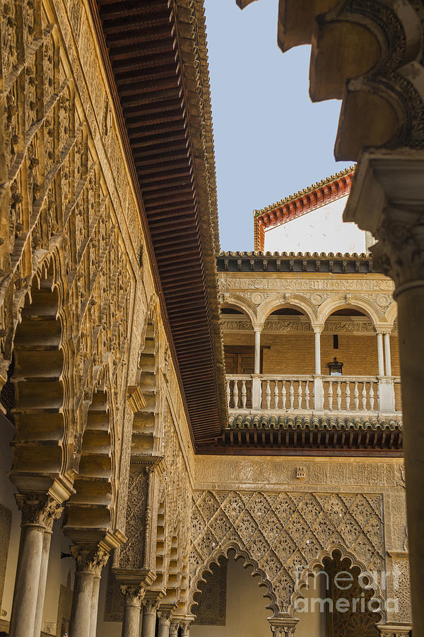 Detail of the Alcazar reales in Seville Photograph by Patricia Hofmeester