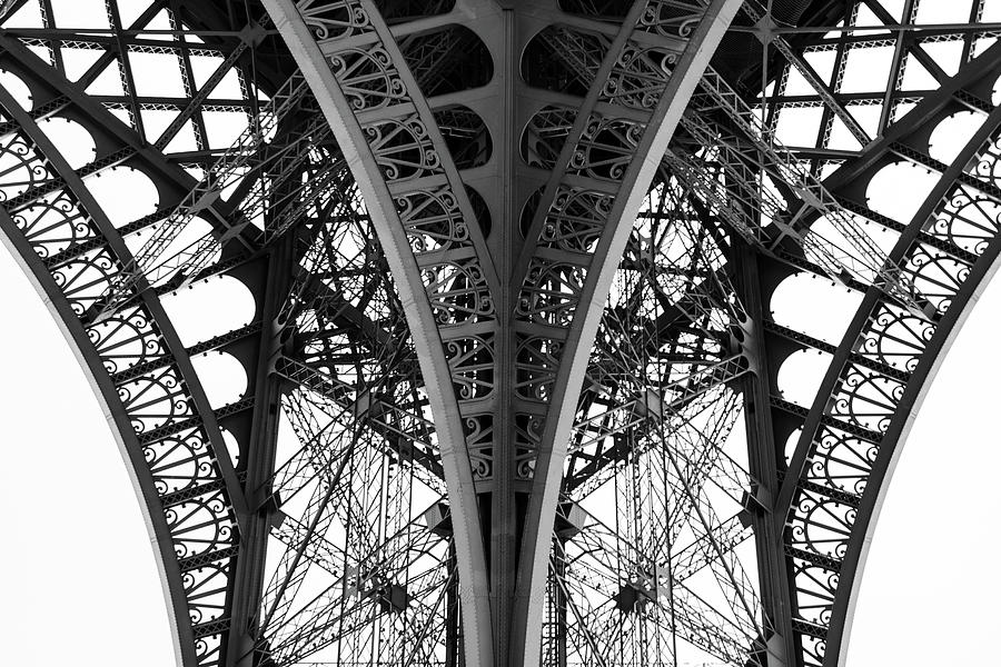 Detail Of The Legs Of The Eiffel Tower Photograph by Ogphoto