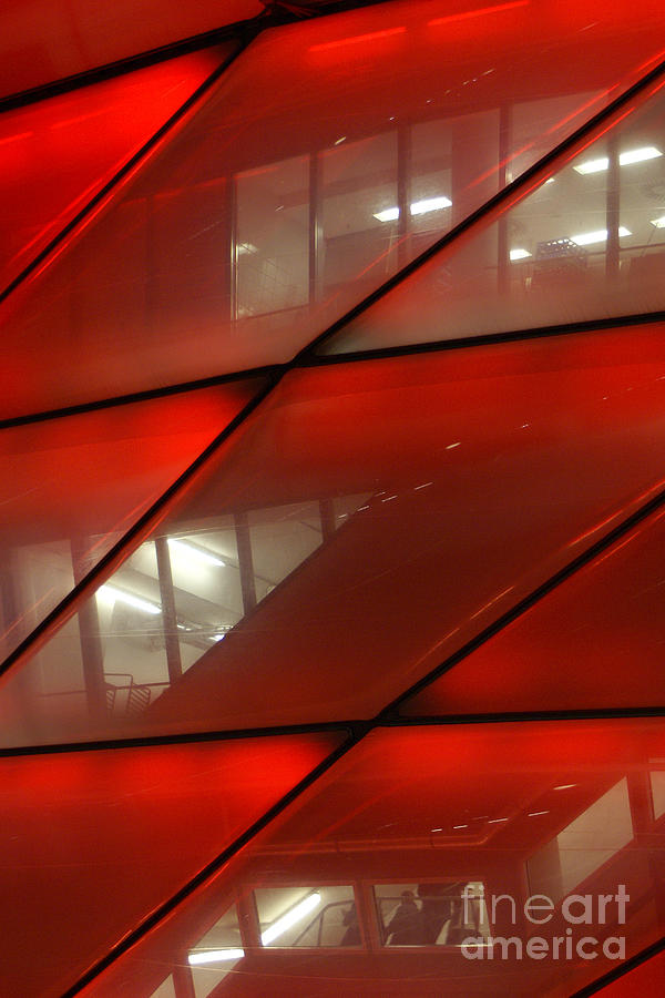 detail of the Munich soccer arena Photograph by Rudi Prott