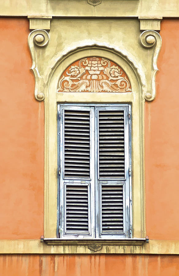 Detailed Window of Rome Photograph by David Letts