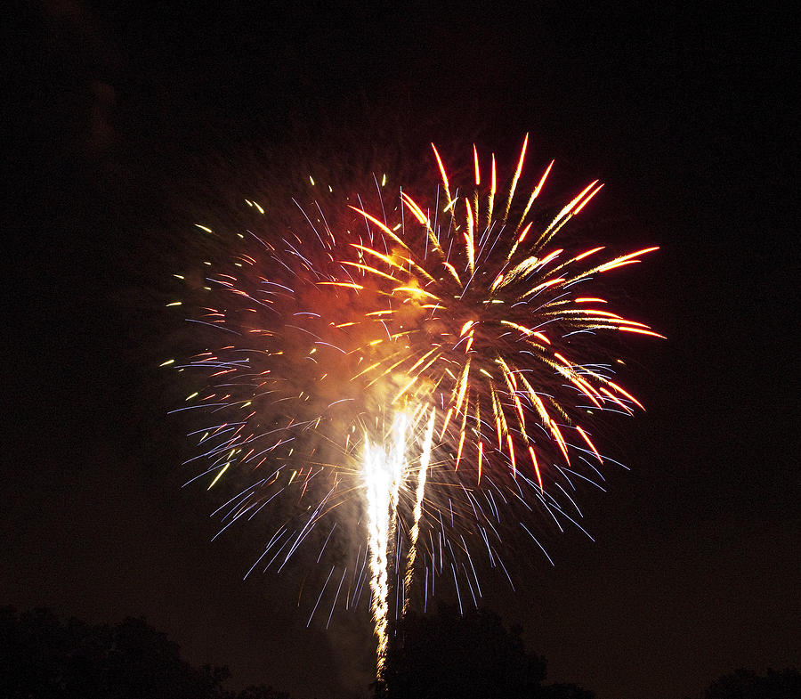 Detroit Area Fireworks -2 Photograph by Paul Cannon - Fine Art America