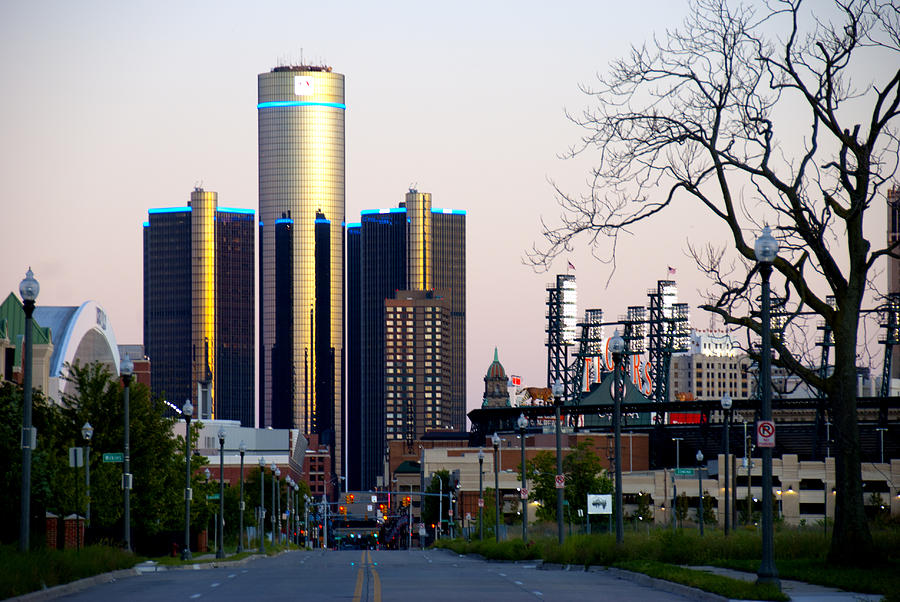 Detroit at Sunset Photograph by Richard Spitler - Fine Art America