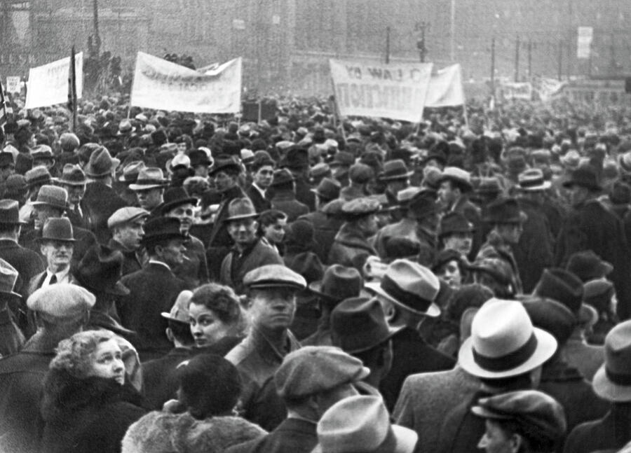 Detroit Auto Strike Protest Photograph by Underwood Archives Fine Art