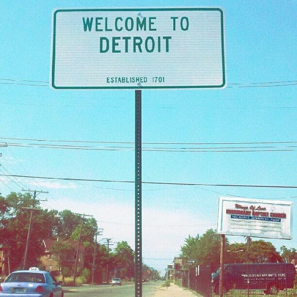 Detroit Photograph - #detroit. #detroitcity. 
welcome To by Glenn Duda