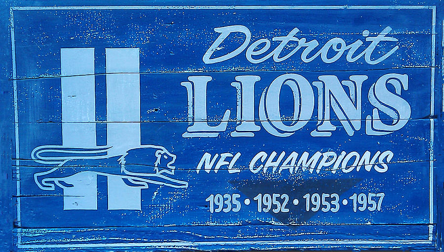 Detroit Lions Sign Photograph by Bill Cannon