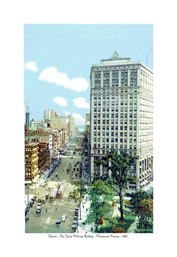 Detroit - The David Whitney Building - Woodward Avenue - 1918 Digital Art by John Madison