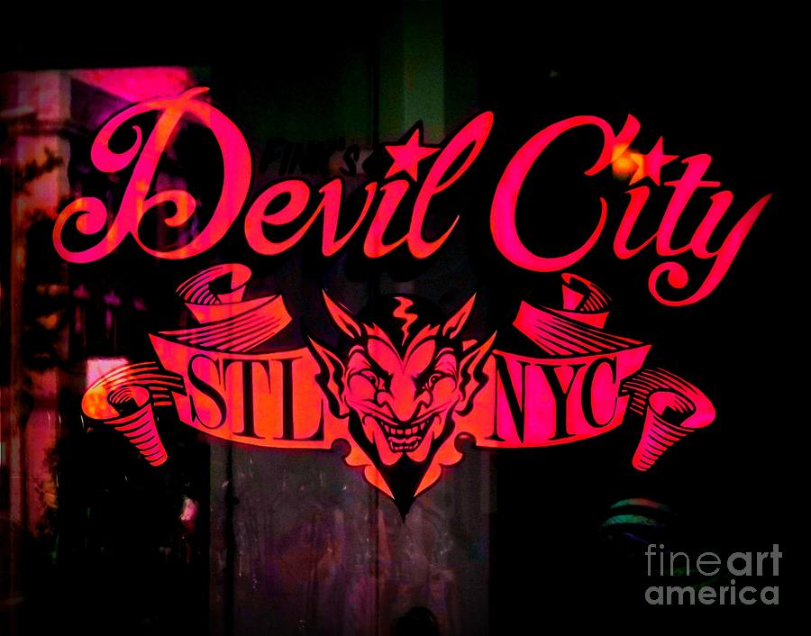 Devil City in Red Photograph by Kelly Awad