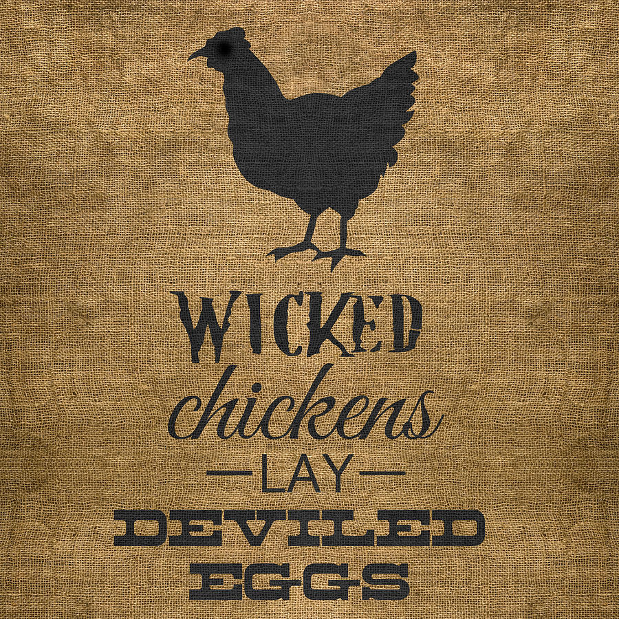 Chicken Digital Art - Deviled Eggs by Nancy Ingersoll