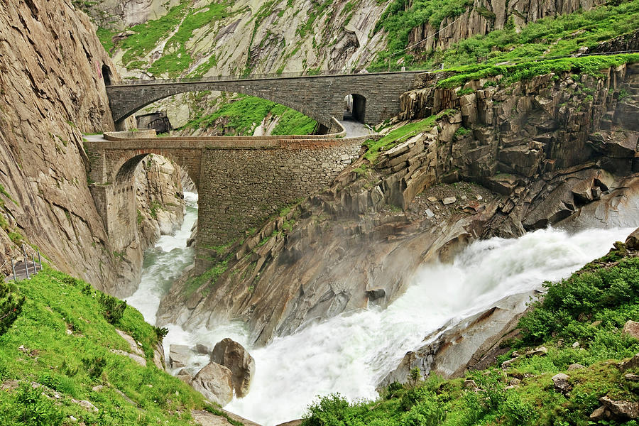 Devils Bridge, Switzerland Photograph by Rusm