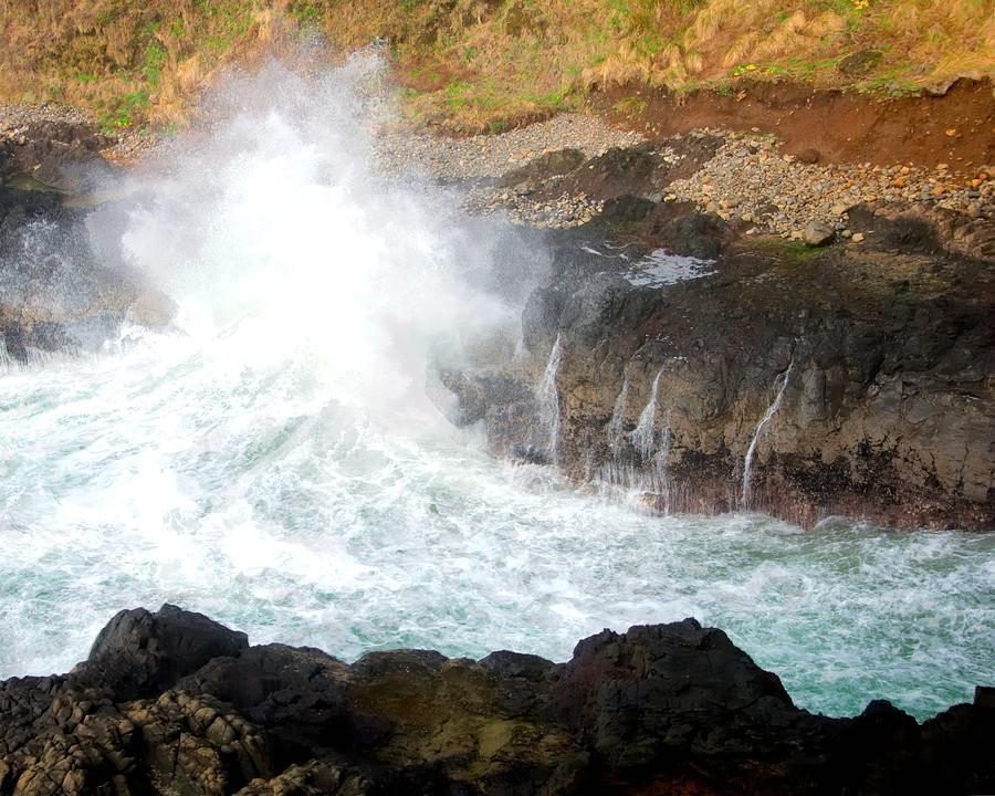 Devils Churn Wave 21336 Photograph by Jerry Sodorff