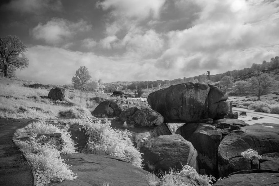 Devils Den in IR Photograph by Guy Whiteley