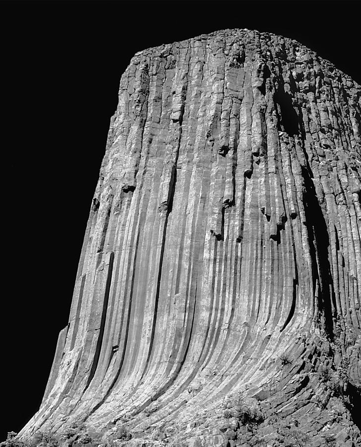 109851-BW-E-Devils Tower BW 3 Photograph by Ed  Cooper Photography