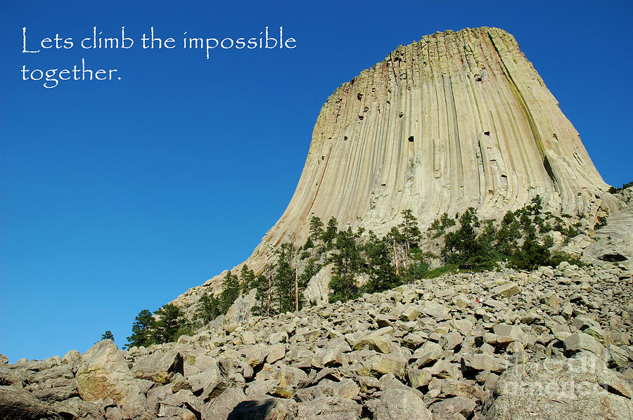 Devils Tower card 1 Photograph by Micah May