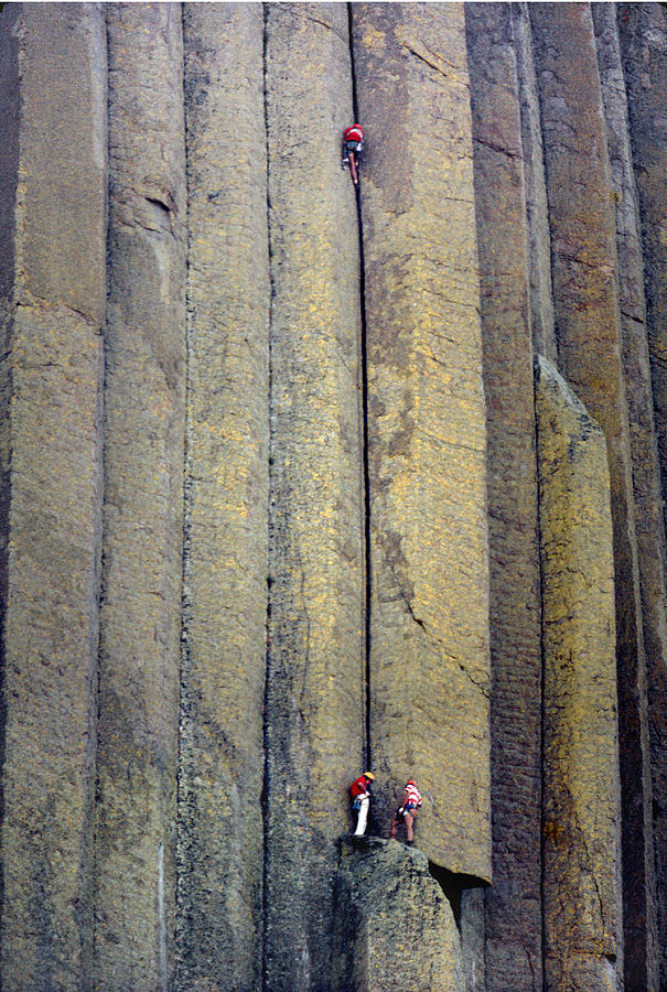 Devils Tower Climbers Photograph by Ed  Cooper Photography