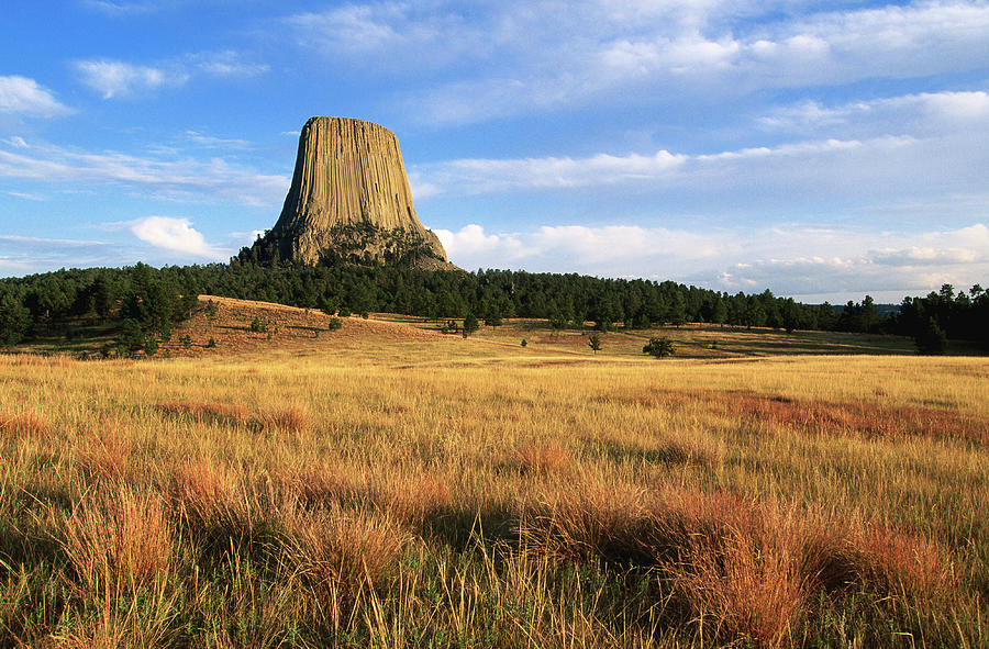 Devils Tower From Northwest Photograph by John Elk