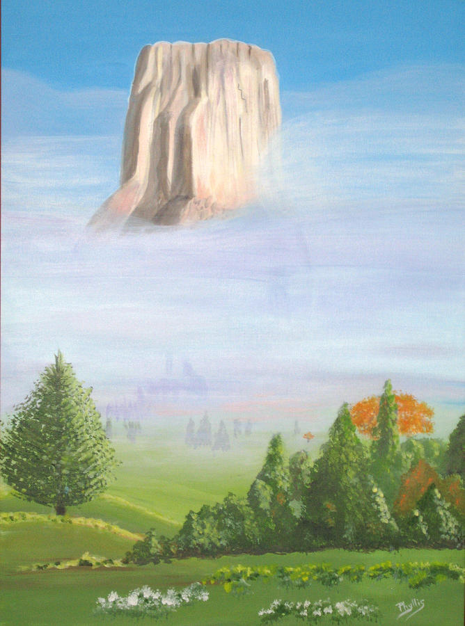 Devils Tower  Painting by Phyllis Kaltenbach