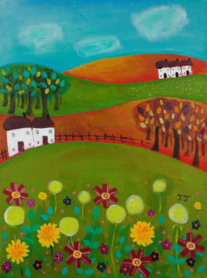 Devon Hills Painting by Teodora Totorean