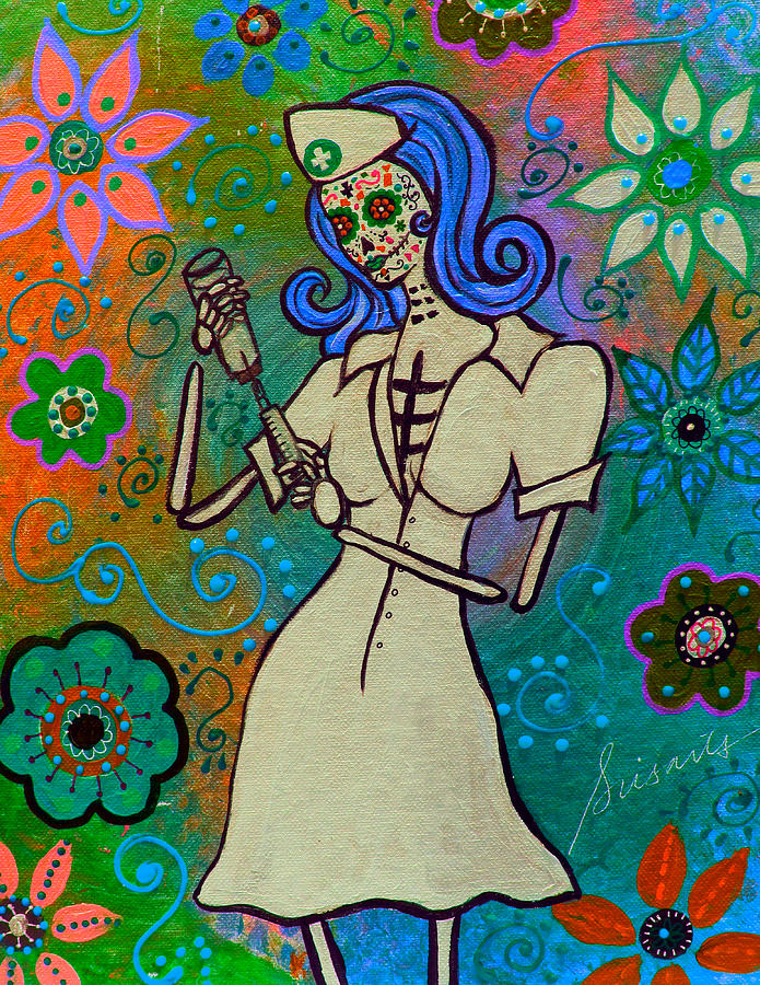 Devoted Nurse Painting by Pristine Cartera Turkus