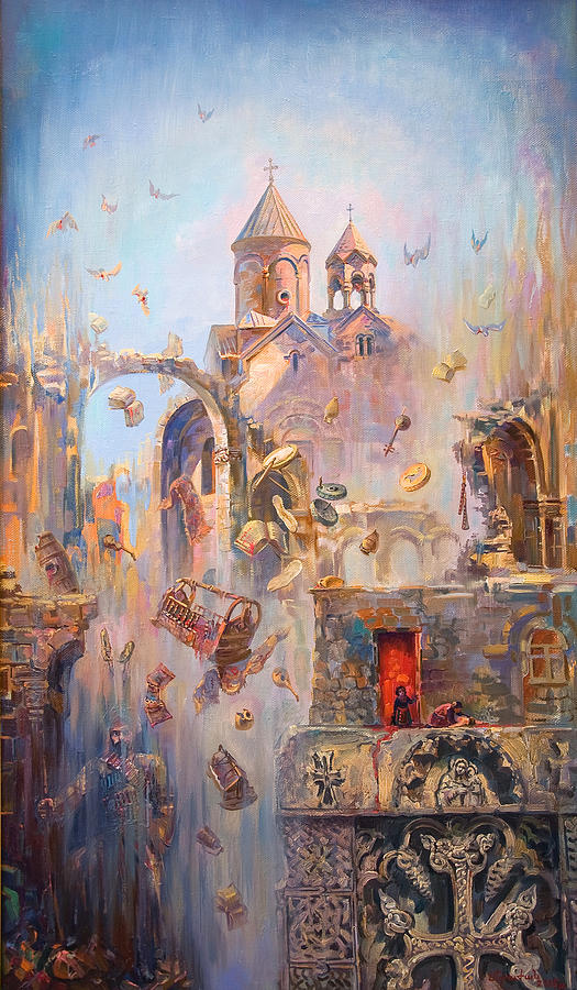 History Painting - Devoted to the saint memory of the victims of Armenian Genocide by Meruzhan Khachatryan