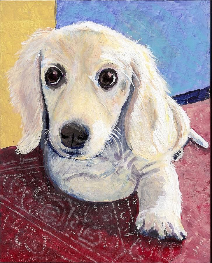 Dog Painting - Dewey by Arthur Rice